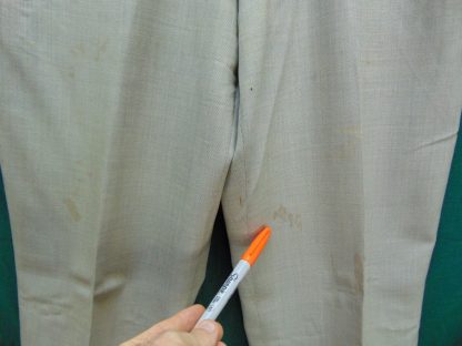 pb131	1940-50's	Gray Western Gabardine mid weight Vintage Slacks W35	$70 - Image 3