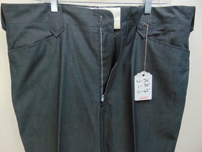 pb147	1940-50's	Silver slight sharkskin light/mid weight Western Vintage Slacks W36	$70 - Image 4