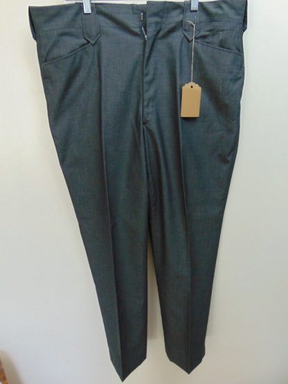 pb147	1940-50's	Silver slight sharkskin light/mid weight Western Vintage Slacks W36	$70 - Image 3