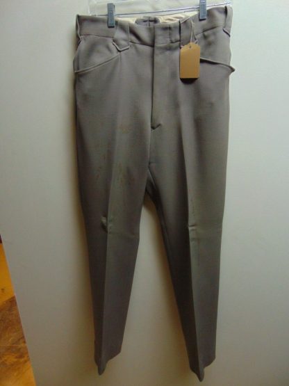 pb15	1940-50's	 Vintage Brown Western Wool/rayon Gabardine heavy weight slacks W31	$70 - Image 3
