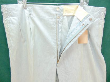 pb182	1940-50's	White with blue Drop loop/Hollywood waist light weight Vintage Slacks W41	$120 - Image 4