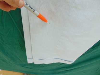 pb182	1940-50's	White with blue Drop loop/Hollywood waist light weight Vintage Slacks W41	$120 - Image 3