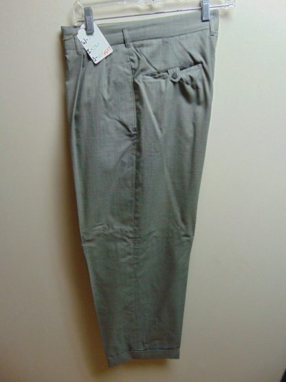 pb24	1940-50's	Gray with red drop loop mid weight Vintage Slacks W32	$100 - Image 2