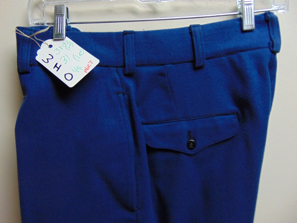 pb27 1940-50's Blue wool heavy weight Vintage Slacks W31.5 $70