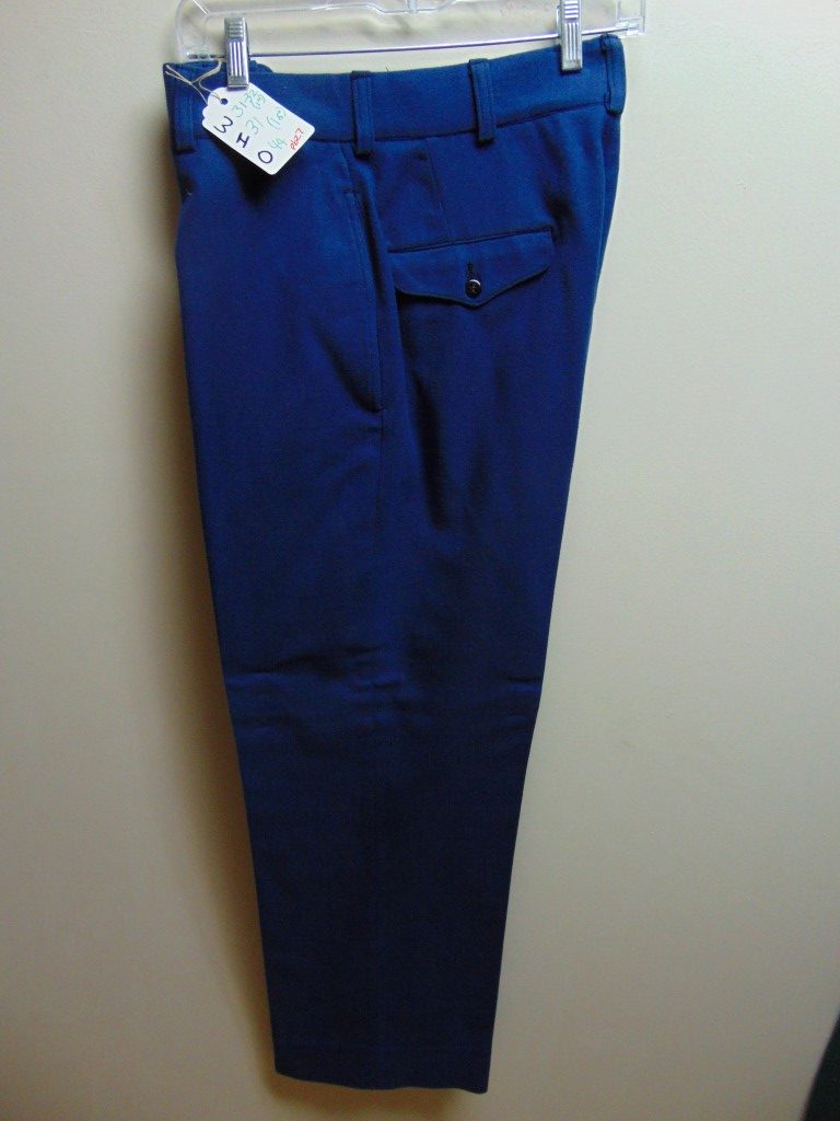 pb27 1940-50's Blue wool heavy weight Vintage Slacks W31.5 $70 - Image 2