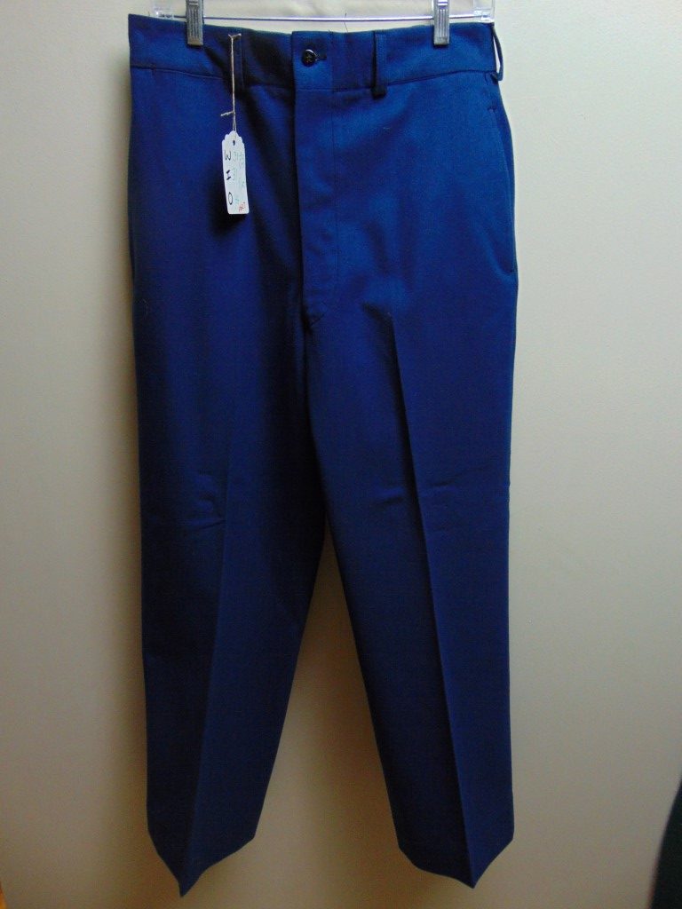 pb27 1940-50's Blue wool heavy weight Vintage Slacks W31.5 $70 - Image 4