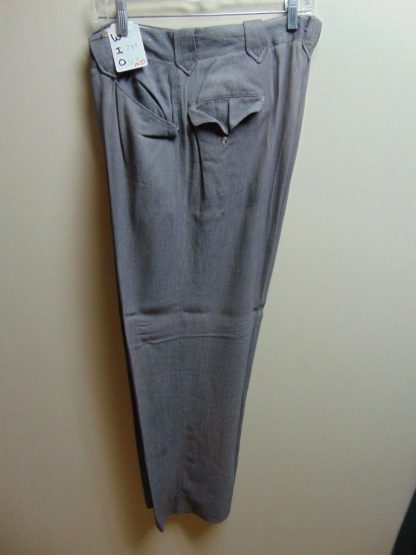 pb33	1940-50's	 Gray Rayon Western mid weight Vintage Slacks W33	$90 - Image 2