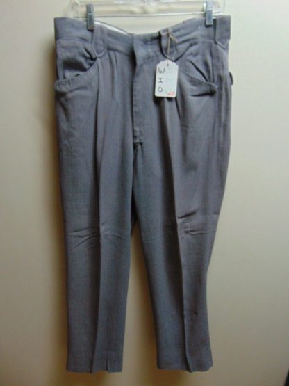 pb33	1940-50's	 Gray Rayon Western mid weight Vintage Slacks W33	$90 - Image 5