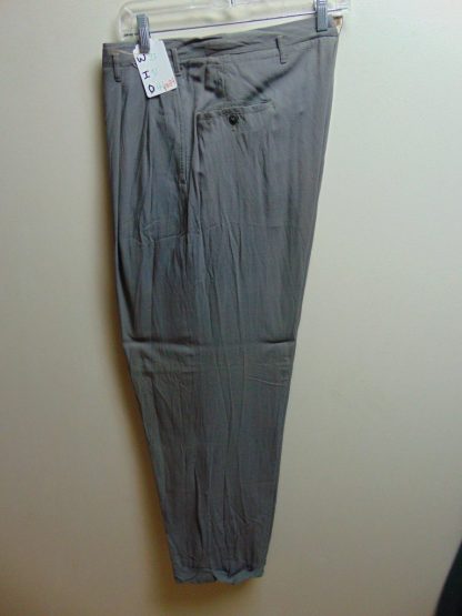 pb34	1940-50's	 Gray Rayon light weight  drop loopVintage Slacks W34	$90 - Image 2