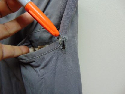 pb34	1940-50's	 Gray Rayon light weight  drop loopVintage Slacks W34	$90 - Image 3