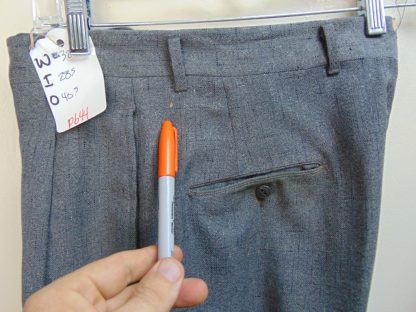pb44	1940-50's	Gray atomic mid/heavy weight Vintage Slacks W32	$120