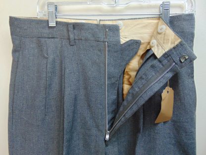 pb44	1940-50's	Gray atomic mid/heavy weight Vintage Slacks W32	$120 - Image 3