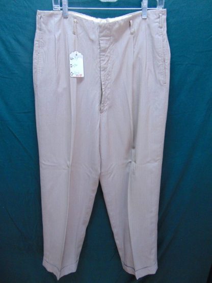 pb48	1940-50's	Creamy Rayon Drop loop/Hollywood waist light weight Vintage Slacks W34	$120 - Image 6