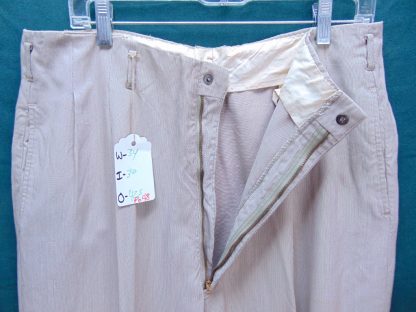 pb48	1940-50's	Creamy Rayon Drop loop/Hollywood waist light weight Vintage Slacks W34	$120 - Image 5