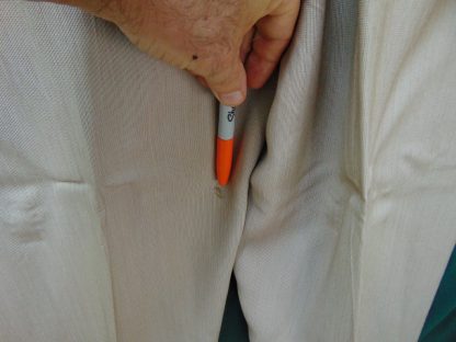pb48	1940-50's	Creamy Rayon Drop loop/Hollywood waist light weight Vintage Slacks W34	$120 - Image 3