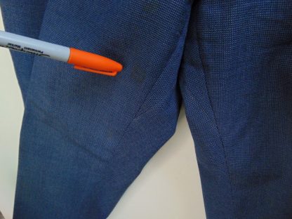 pb57	1940-50's	Steel Blue drop loop mid/heavy weight Vintage Slacks W33	$90 - Image 4