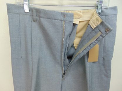 pb58	1940-50's	 Atomic Gray drop loop mid/heavy weight Vintage Slacks W33	$120 - Image 3