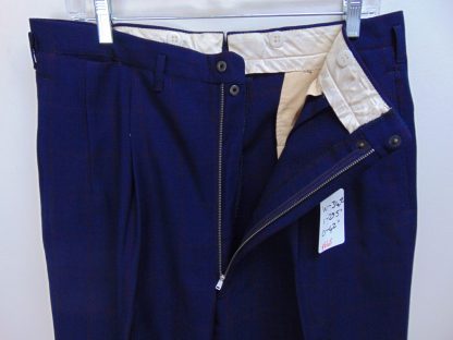 pb65	1940-50's	Blue w/red Wool Drop loop heavy weight Vintage Slacks W34	$120 - Image 5