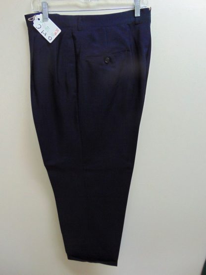 pb75	1940-50's	 midnight blue or black Sharkskin light weight Vintage Slacks W34	$70 - Image 2