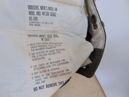 pb77	1940-50's	Green Army Uniforn heavy weight Vintage Slacks W34	$70 - Image 5