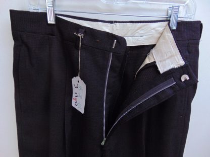 pb81	1940-50's	Brown/Copper mid weight Vintage Slacks W34	$70 - Image 3