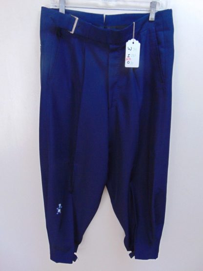 pb90	1940-50's	 Vintage Blue Rayon Gabardine light weight GOLF jodhpurs/ slacks W34	$70 - Image 4