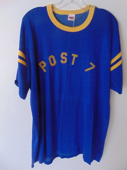 pt121	1930-60's	 Vintage Rayon Tee Shirt/Jersey	$50