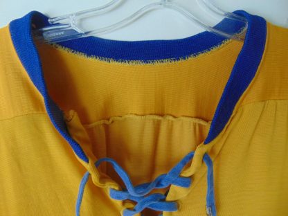 pt128	1950-60's 	Vintage Silky Rayon or Nylon Hockey Old School Shirt Jersey L	$50 - Image 4