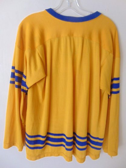 pt128	1950-60's 	Vintage Silky Rayon or Nylon Hockey Old School Shirt Jersey L	$50 - Image 2
