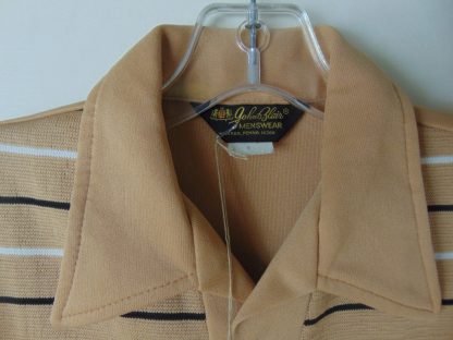 pt90	1970's	Ban Lon Brown Polo Style Vintage Shirt M	$30 - Image 2