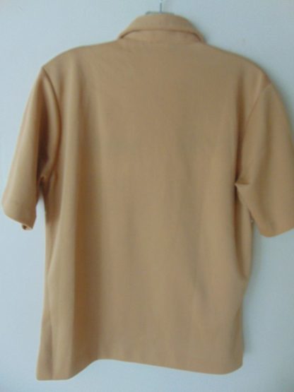 pt90	1970's	Ban Lon Brown Polo Style Vintage Shirt M	$30 - Image 3