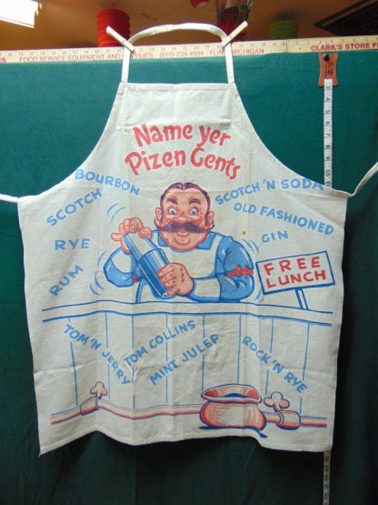 qa124 	Vintage Bartenders BBQ Apron	 $30