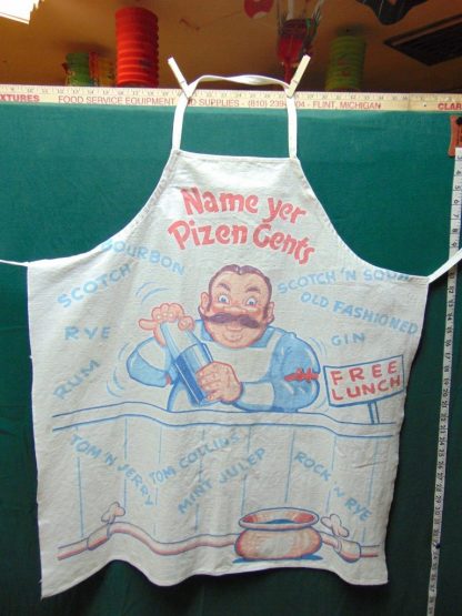 qa129 	Vintage Bartenders BBQ Apron	 $30