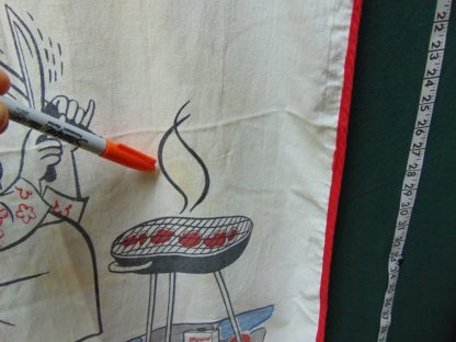 qa136 	Vintage Barbecue BBQ Apron	 $30 - Image 4