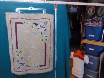qa195		Antique Victorian era  Rug	$60