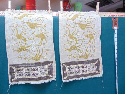 qa198		Two Batik Souvenir Material maybe napkins	$15