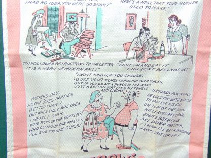 qa48 	1950-60's	 Vintage Housewife's Crying Towel 	$30 - Image 2