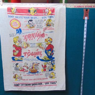 qa50 	1950-60's	 Vintage Crying Towel 	$30