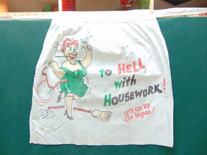 qa95		Vintage Woman's  Kitchen Apron	$25
