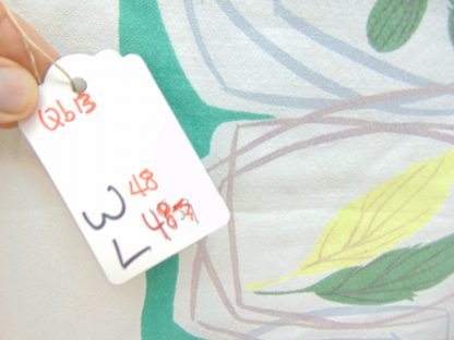qb13	1940-60's 	Square Vintage Green Atomic Tablecloth	$30 - Image 3