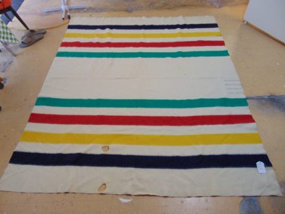 qd34	1930's-1950's	Vintage Wool Hudson Bay Blanket	$40 - Image 2
