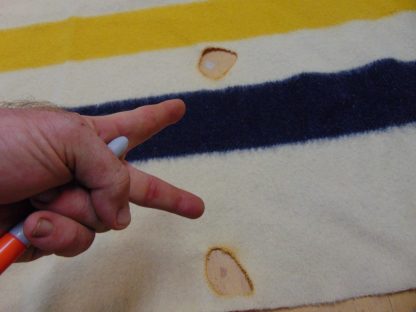 qd34	1930's-1950's	Vintage Wool Hudson Bay Blanket	$40 - Image 4