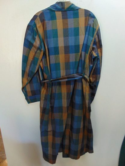 r39	1950-60's	 Vintage Cotton nice color combo  full Large/ XL Robe	$40 - Image 2