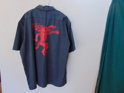 re6		FIREBALL 2X COOL Large Back Panel ply/cotton Vintage Inspired Rockabilly shirt chest 56  inches	$90