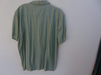 re72		Chest Border embroidery Vintage  1950s Inspired  Rockabilly 57/43 RAYON/poly shirt chest 44  inches	$30 - Image 3