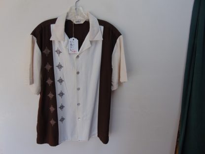 re83		Da Vinci Panel Vintage Inspired Rockabilly 75/25 RAYON/poly shirt chest 46 inches	$60