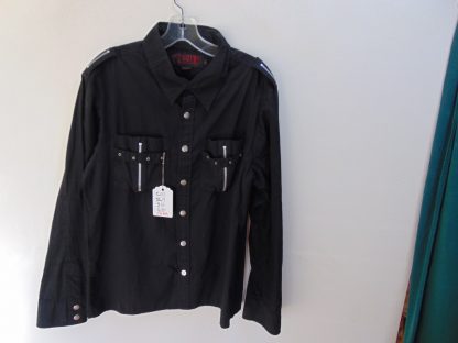 re89		Tripp NYC PUNK  cotton blen my guess shirt chest 42 inches	$60