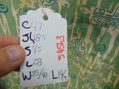 s45h3	1940-50's	 Turtles Catalina cotton vintage Hawaiian swim set Chest size 47 inches 	$300 - Image 6