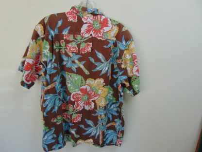 s45h47	1940-50's	 Super vibrant Tropical cotton vintage Hawaiian shirt Chest size 46 inches 	$100 - Image 3