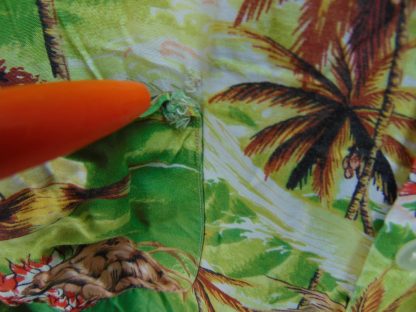 s45h48	1950's	Japanese? Birds RAYON vintage Hawaiian shirt Chest size 48 inches 	$120 - Image 2